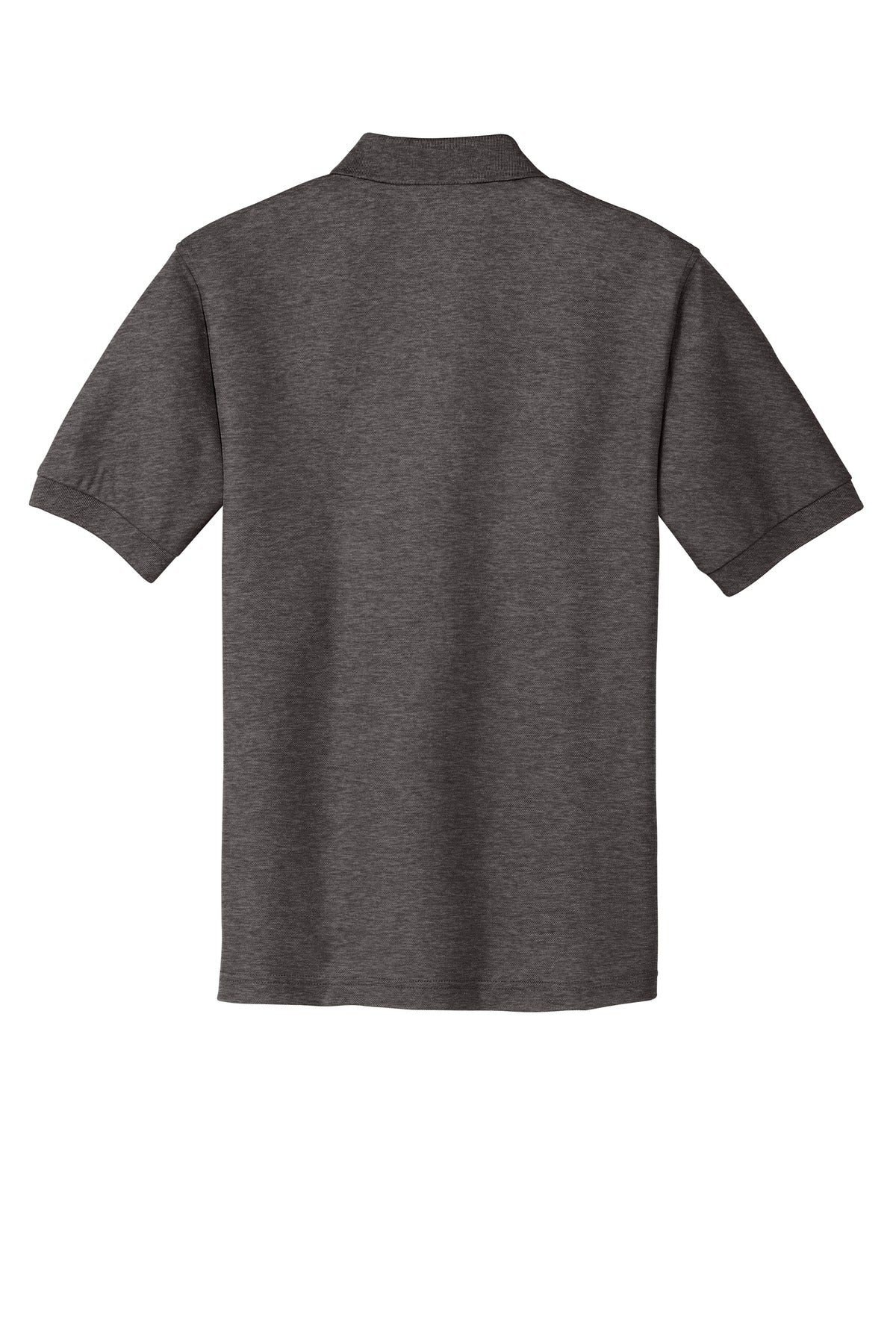 Port Authority Silk Touch Polo K500 Charcoal Heather Grey