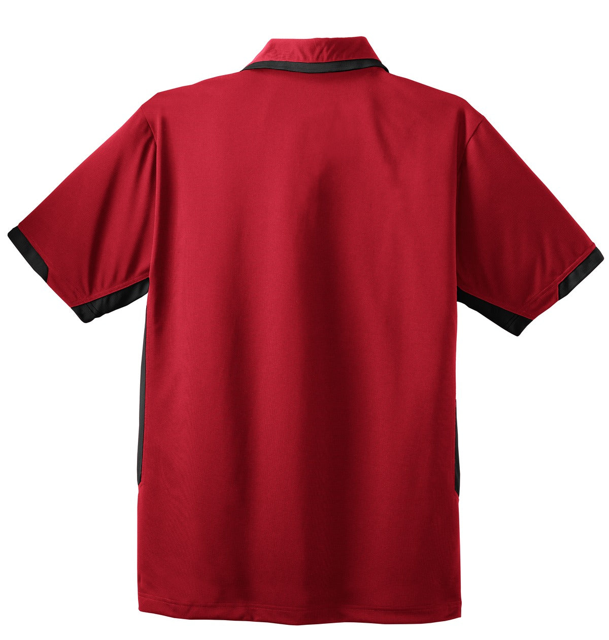 Port Authority Dry Zone Colorblock Ottoman Polo. K524 Engine Red/ Black