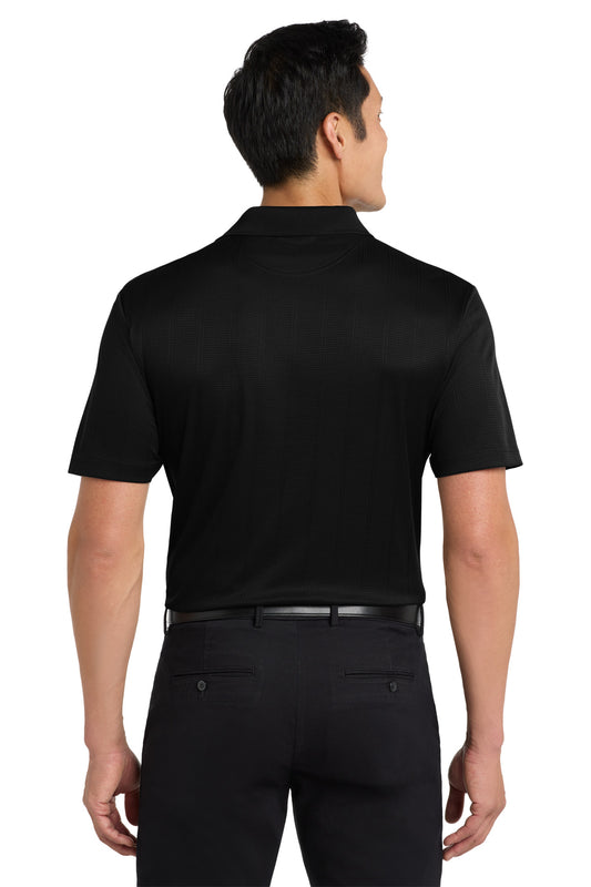 Port Authority Performance Fine Jacquard Polo. K528 Black