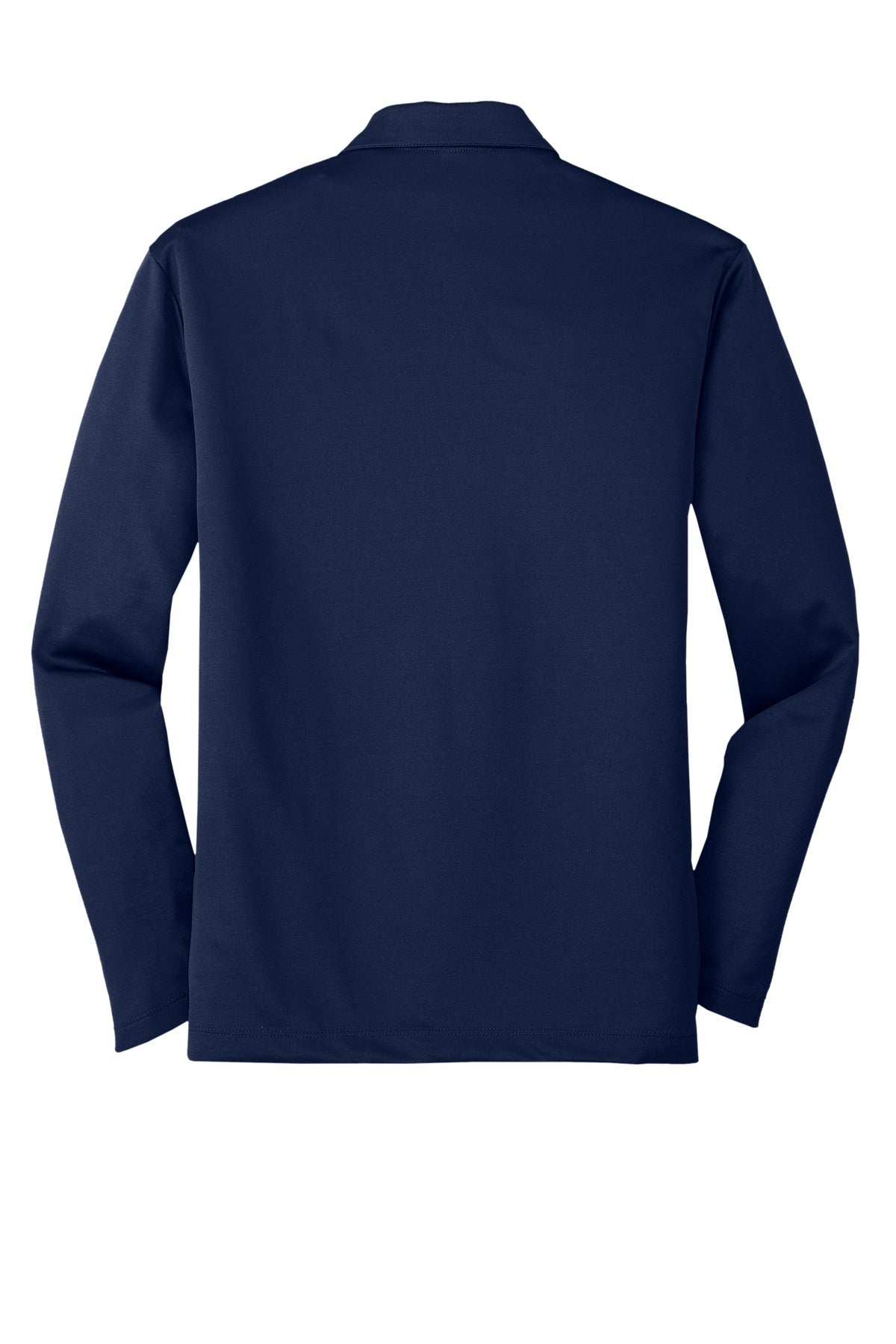 Port Authority Silk Touch Performance Long Sleeve Polo. K540LS Navy