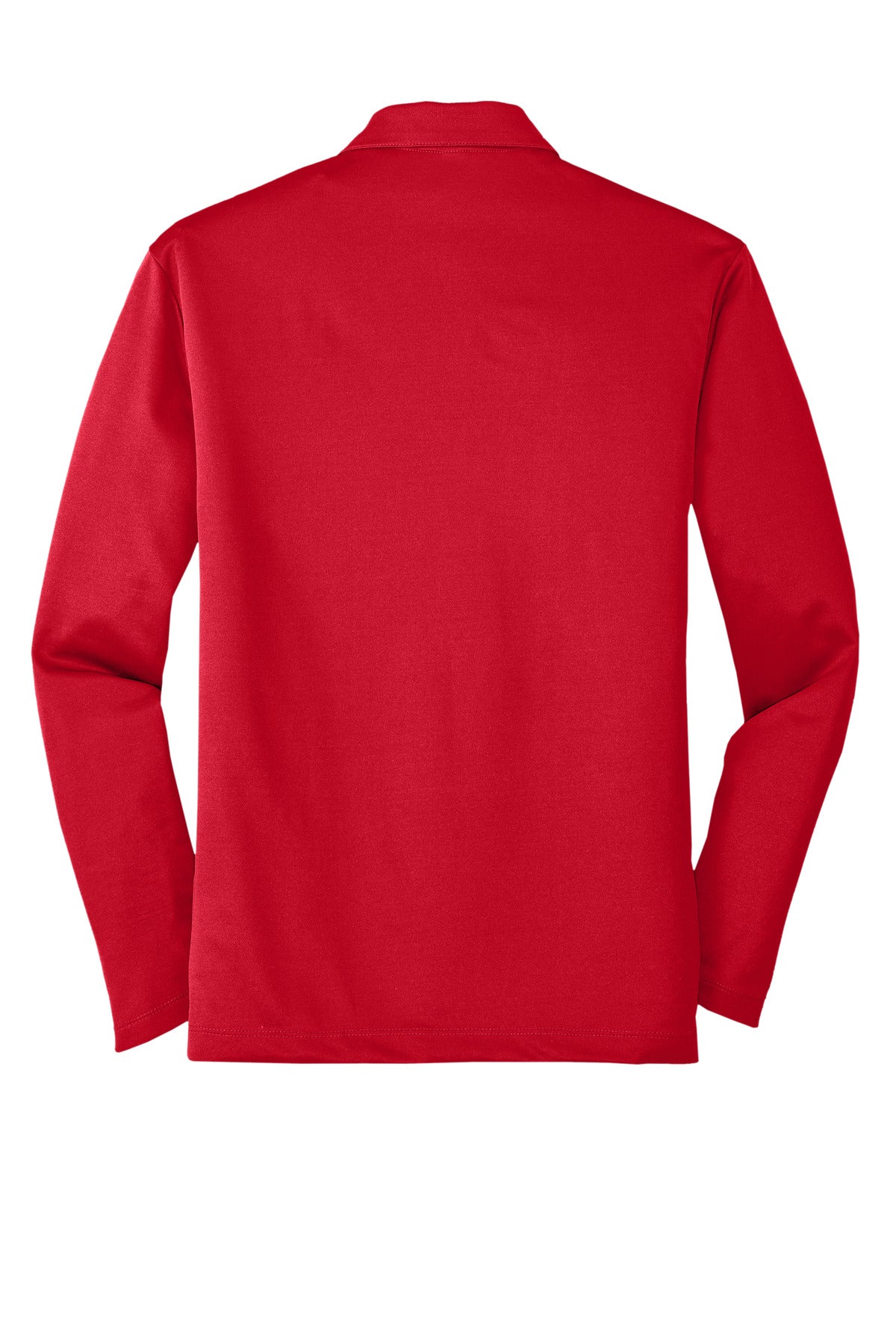 Port Authority Silk Touch Performance Long Sleeve Polo. K540LS Red