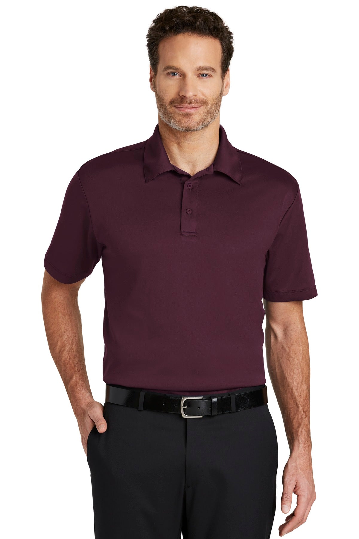Port Authority Silk Touch Performance Polo K540 Maroon