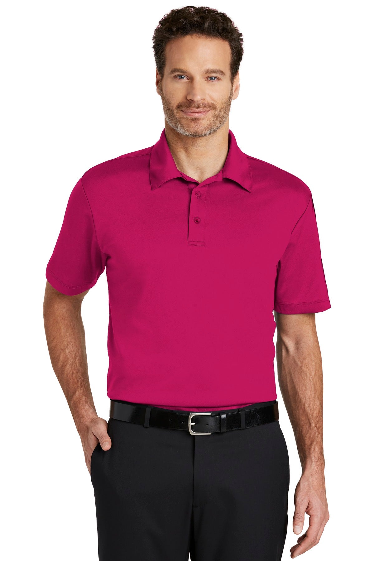 Port Authority Silk Touch Performance Polo K540 Pink Raspberry