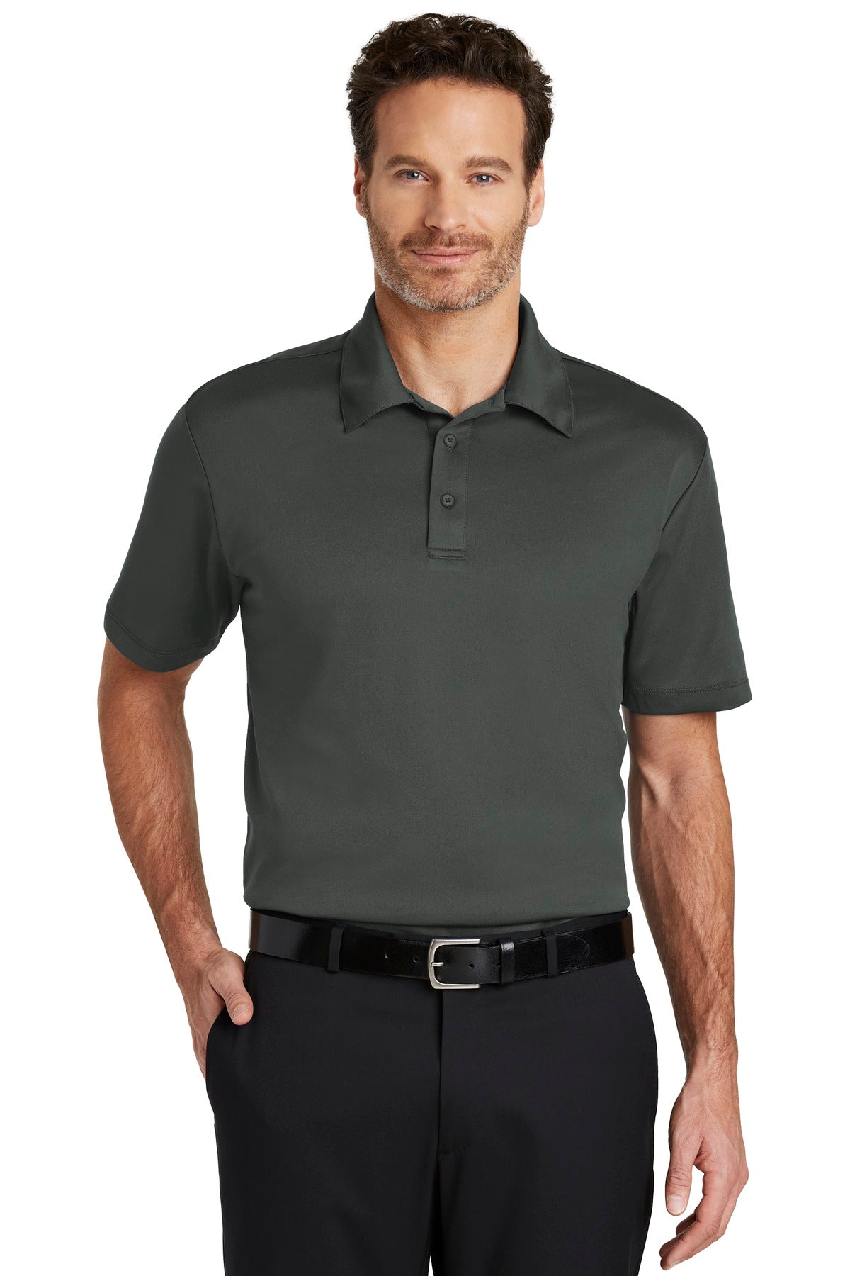 Port Authority Silk Touch Performance Polo K540 Steel Grey