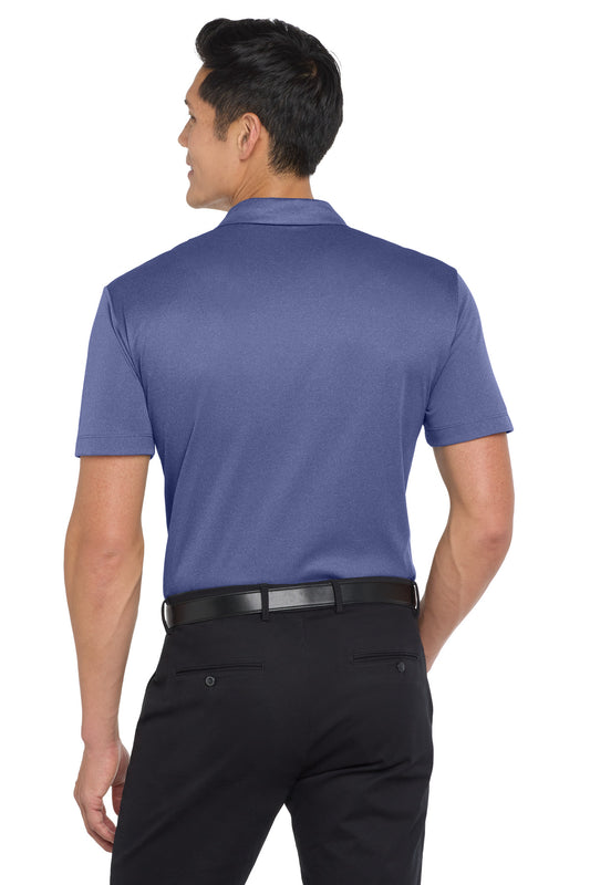Port Authority Heathered Silk Touch Performance Polo. K542 Royal Heather