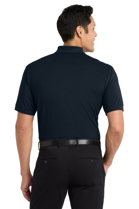 Port Authority Stretch Pique Polo. K555 Dress Blue Navy