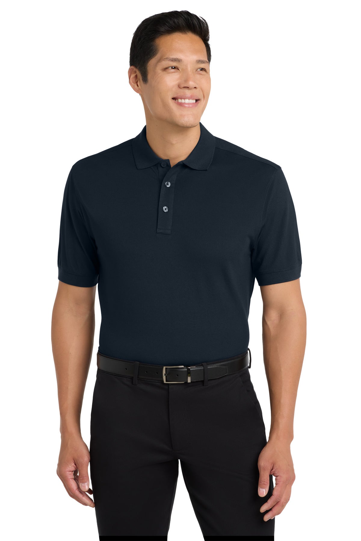 Port Authority Stretch Pique Polo K555 Dress Blue Navy