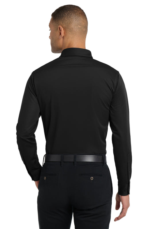 Port Authority Dimension Knit Dress Shirt K570 Black