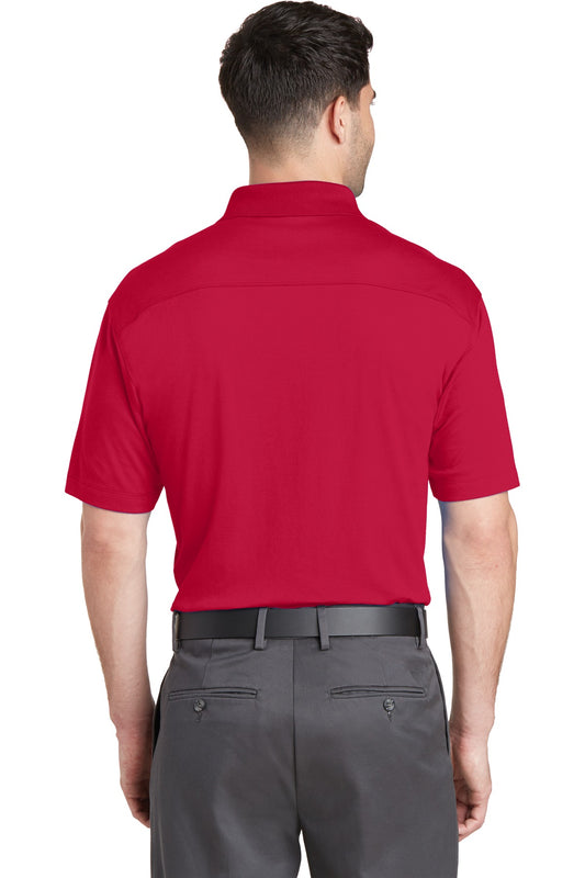 Port Authority Rapid Dry Mesh Polo. K573 Engine Red