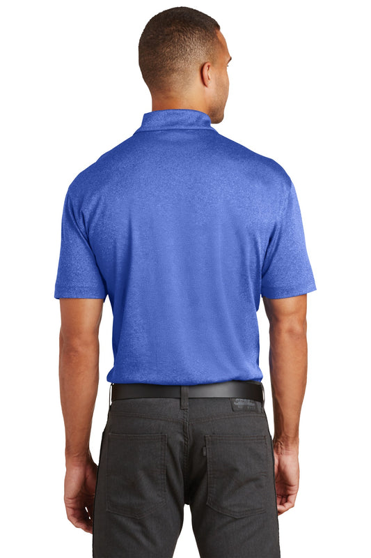 Port Authority Trace Heather Polo. K576 True Royal Heather