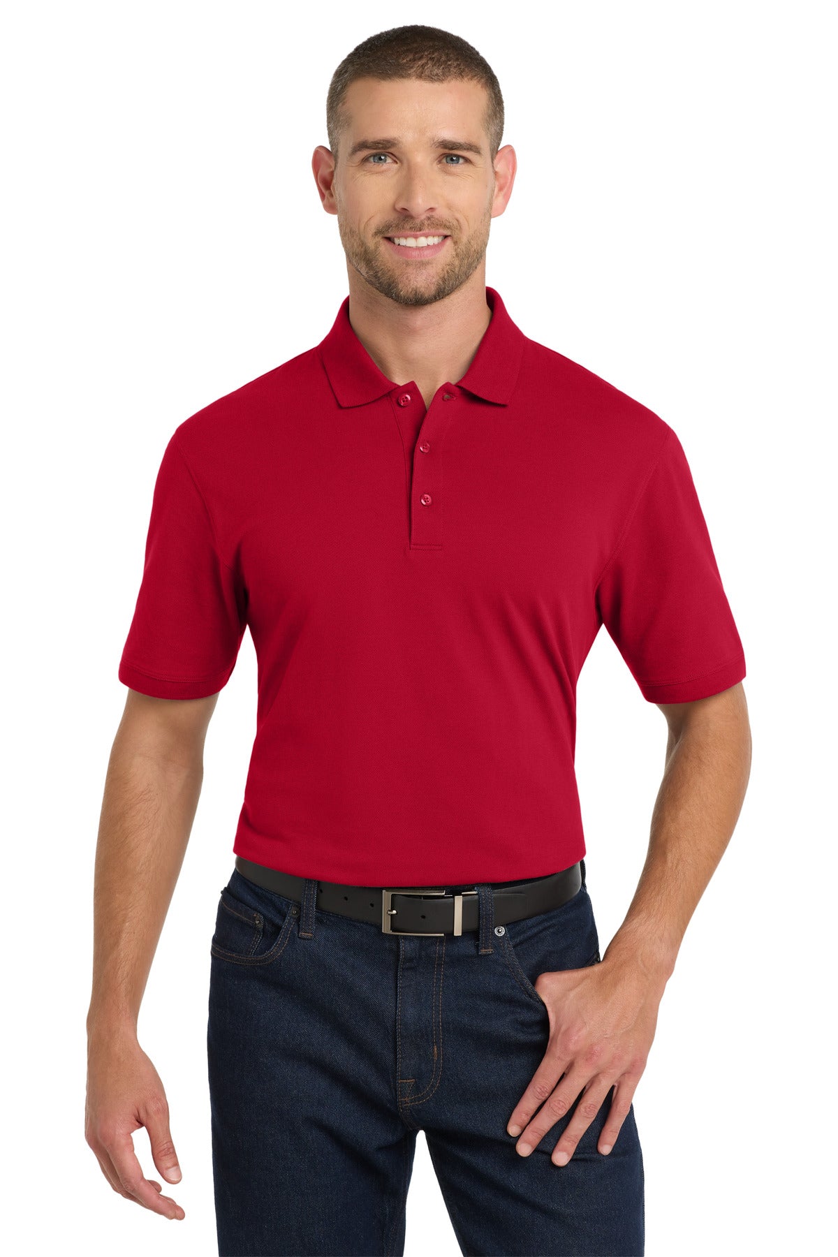Port Authority EZCotton Polo K8000 Apple Red