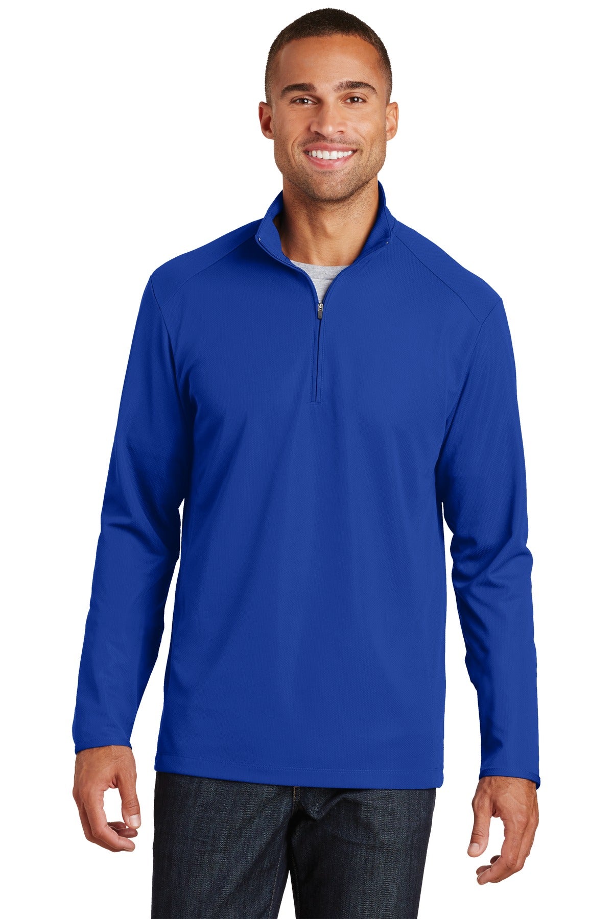 Port Authority Pinpoint Mesh 1/2-Zip K806 True Royal