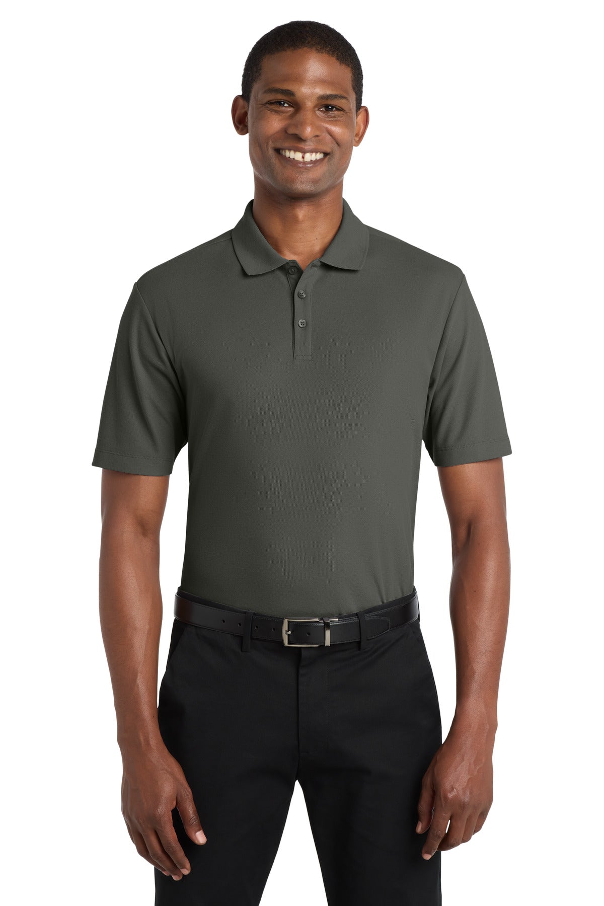 Port Authority SuperPro React Polo K810 Storm Grey
