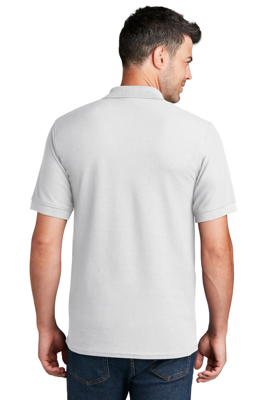 Port & Company Core Blend Pique Polo. KP155 White