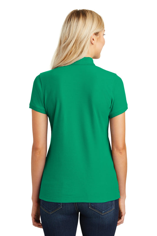 Port Authority Women's Core Classic Pique Polo. L100 Bright Kelly Green