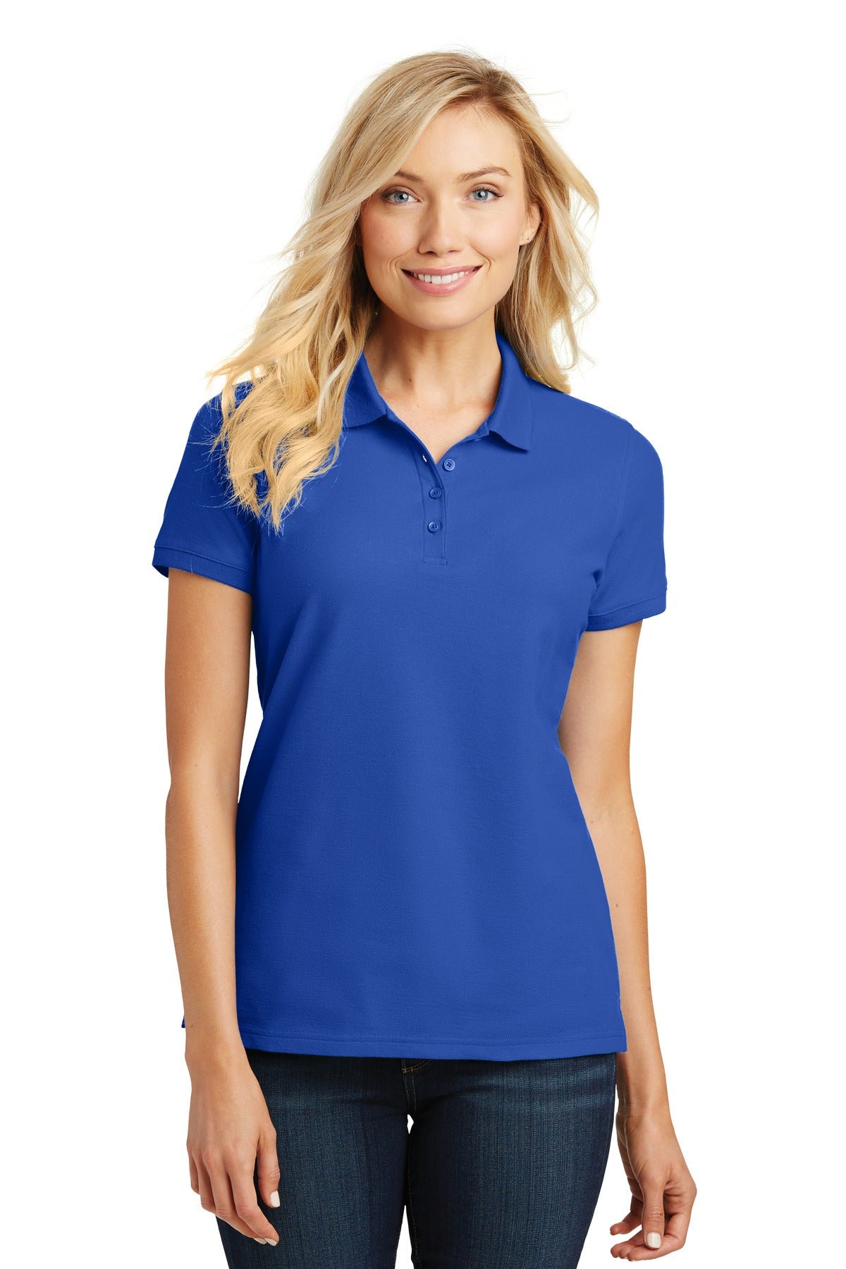 Port Authority Women's Core Classic Pique Polo L100 True Royal