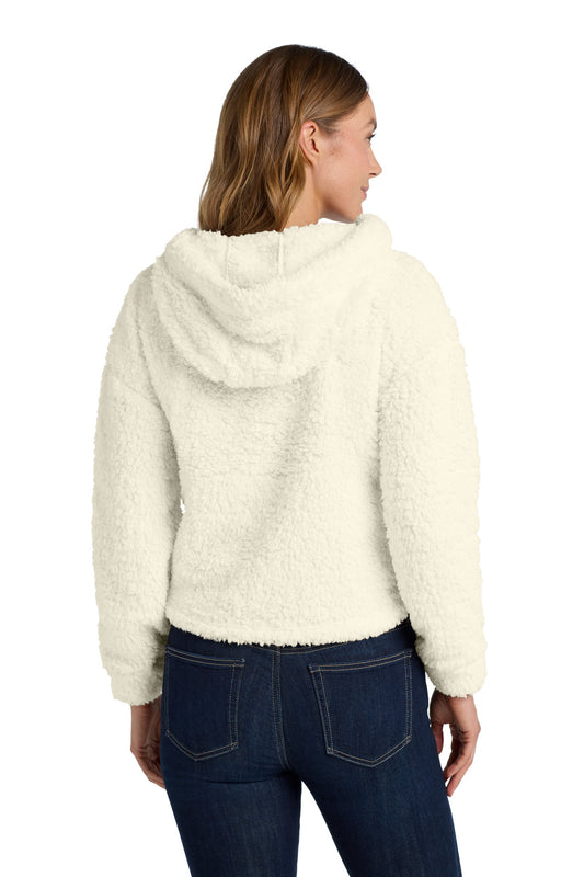 Port Authority Women's Cozy Fleece Hoodie. L132 Marshmallow