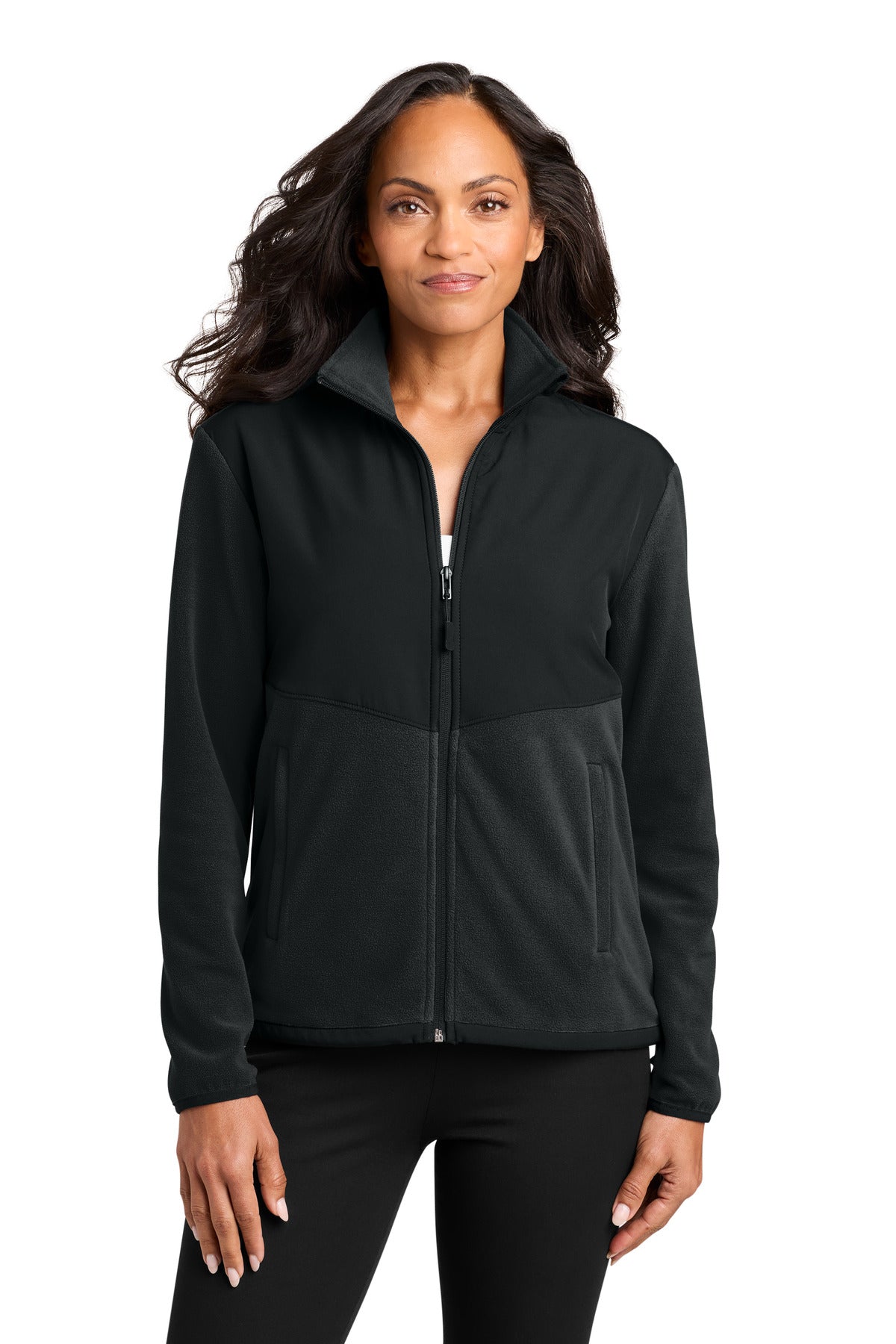 Port Authority Women's Therma-Tek Fleece Jacket L180 Black