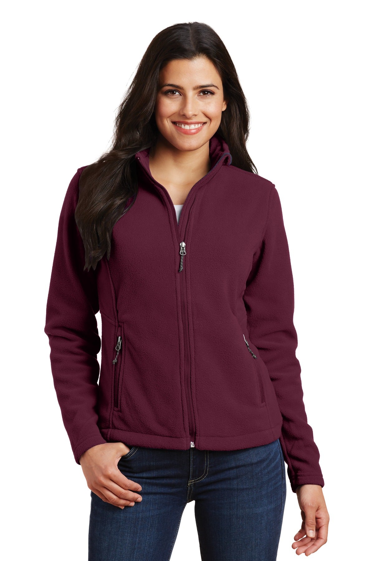 Port Authority Women's Value Fleece Jacket L217 Maroon