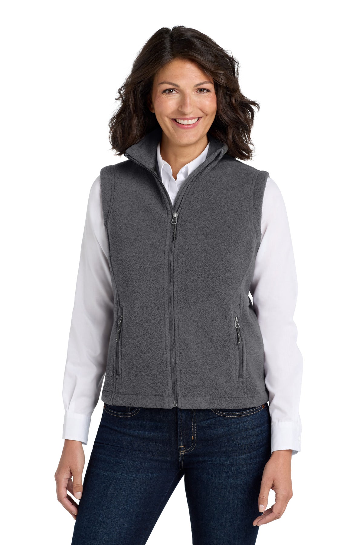 Port Authority Women's Value Fleece Vest L219 Iron Grey