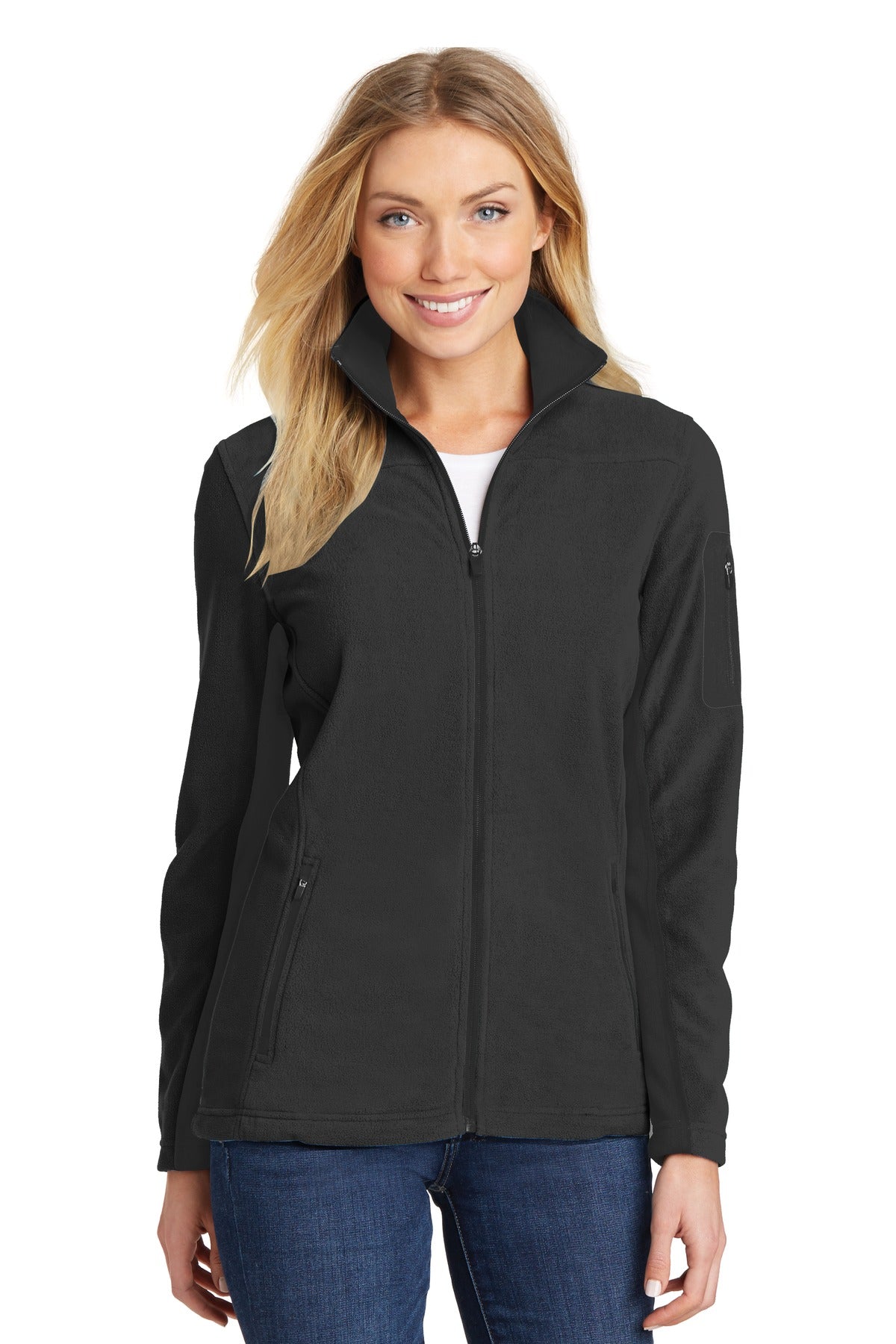 Port Authority Women's Summit Fleece Full-Zip Jacket L233 Black/ Black