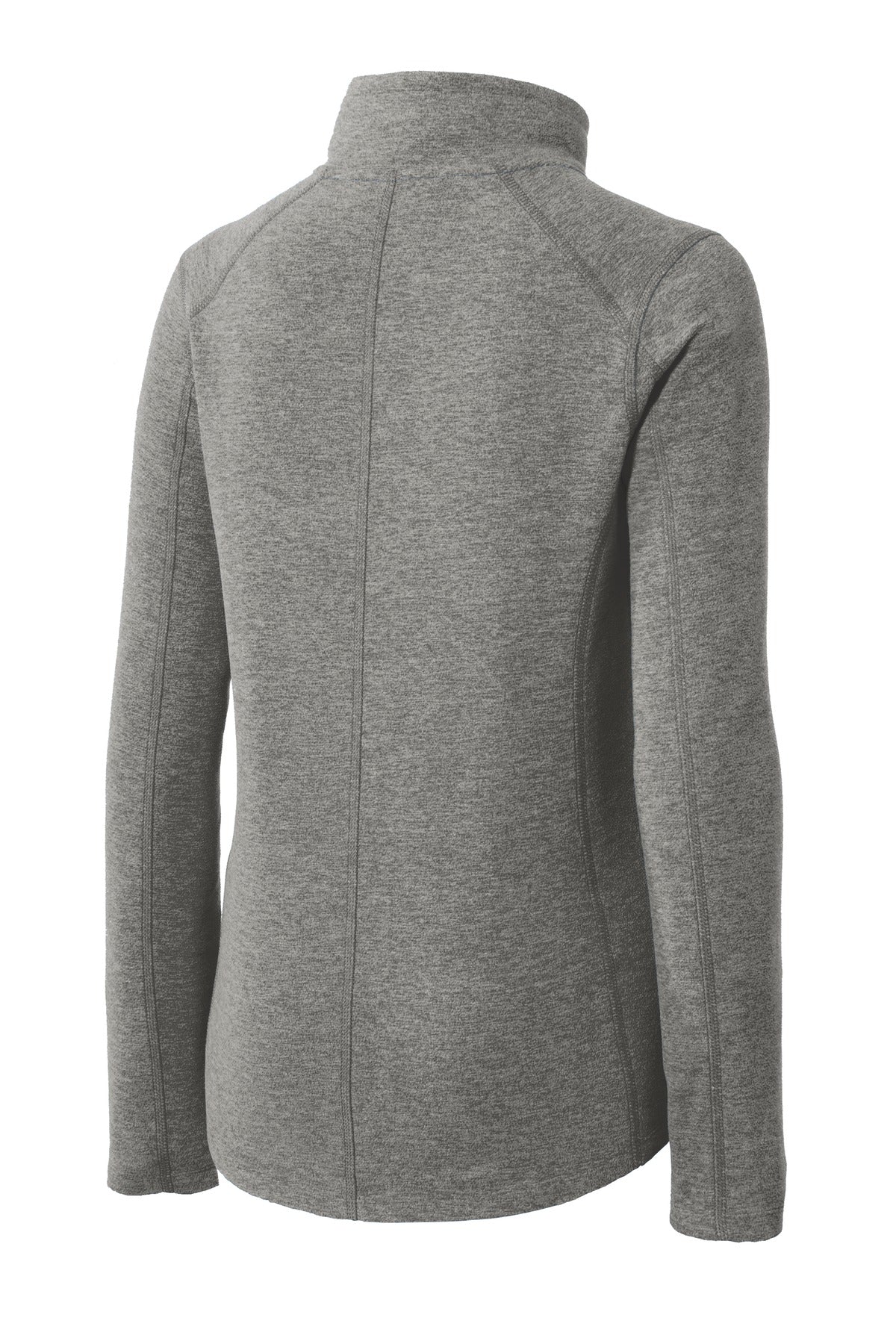 Port Authority Women's Heather Microfleece Full-Zip Jacket. L235 Pearl Grey Heather