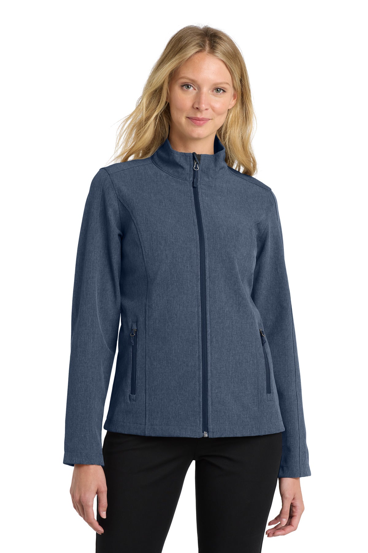 Port Authority Women's Core Soft Shell Jacket L317 Navy Heather