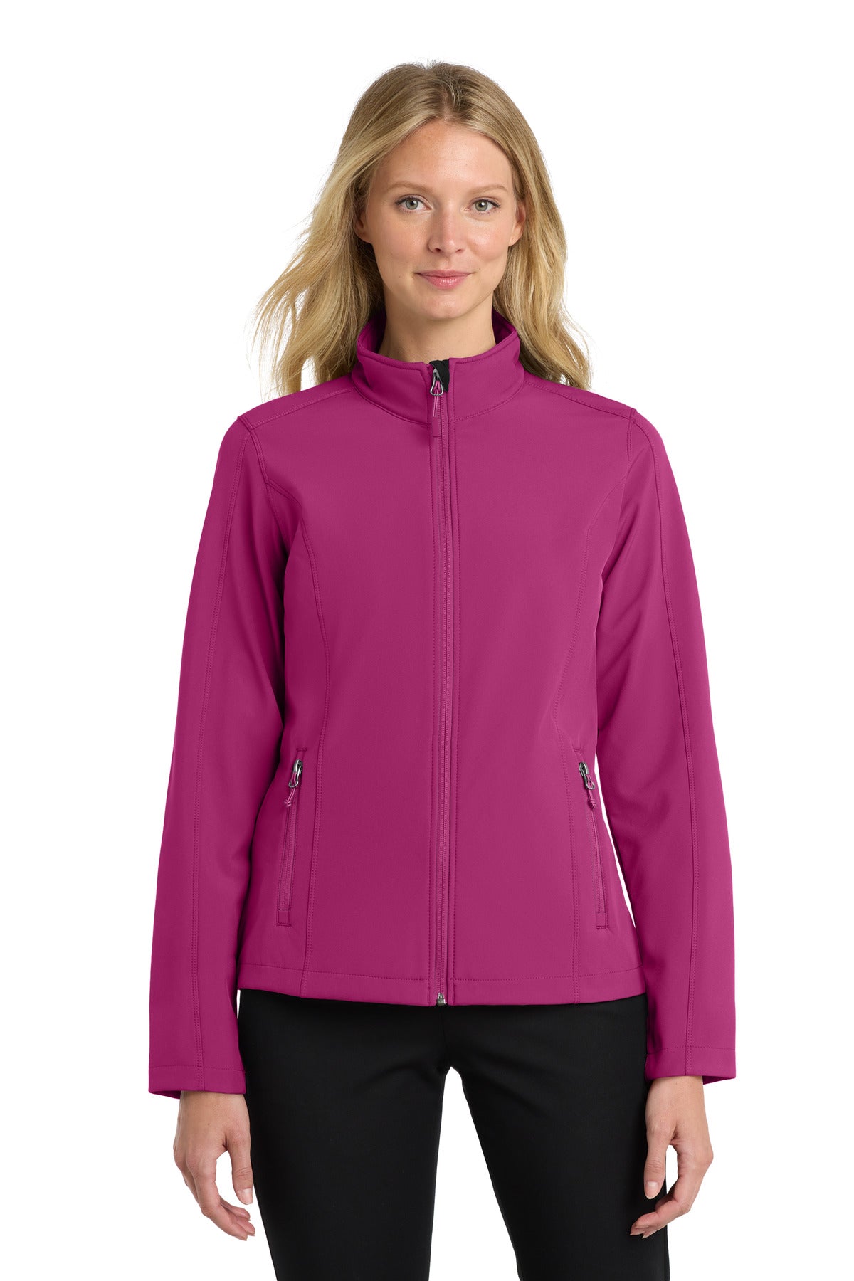 Port Authority Women's Core Soft Shell Jacket L317 Very Berry