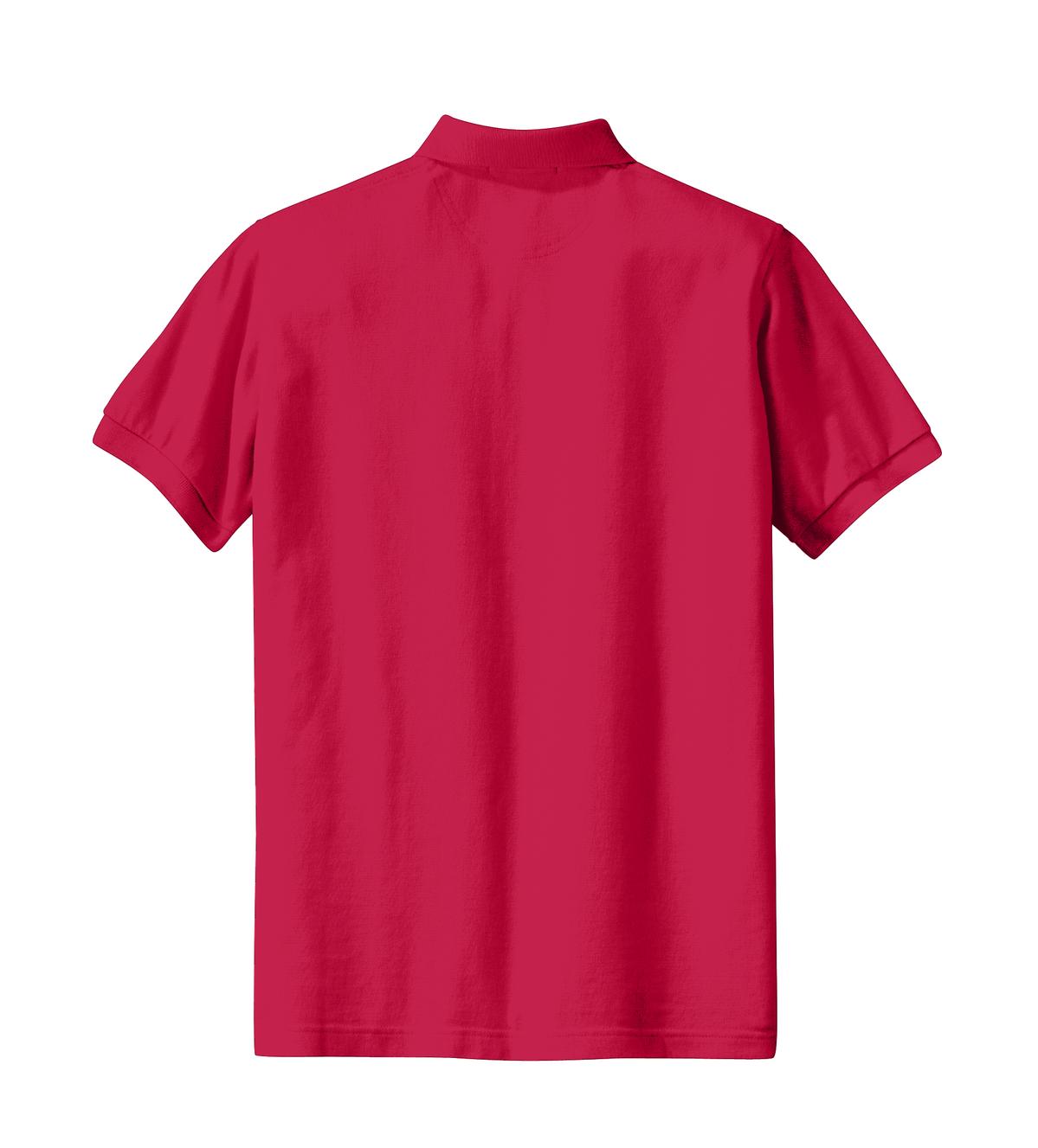 Port Authority Women's Heavyweight Cotton Pique Polo. L420 Red