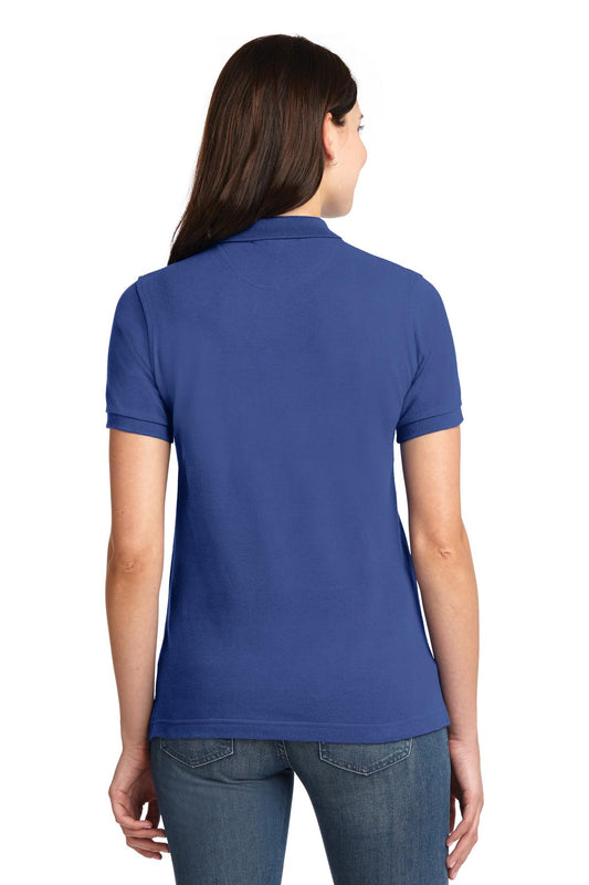 Port Authority Women's Heavyweight Cotton Pique Polo. L420 Royal