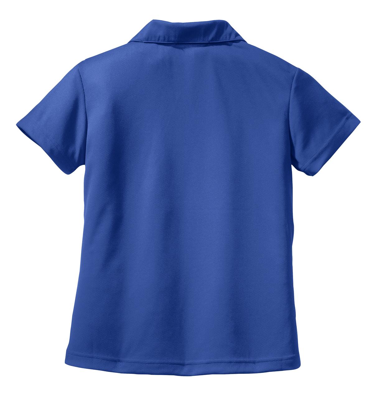 Sport-Tek Women's Dri-Mesh V-Neck Polo. L469 Royal