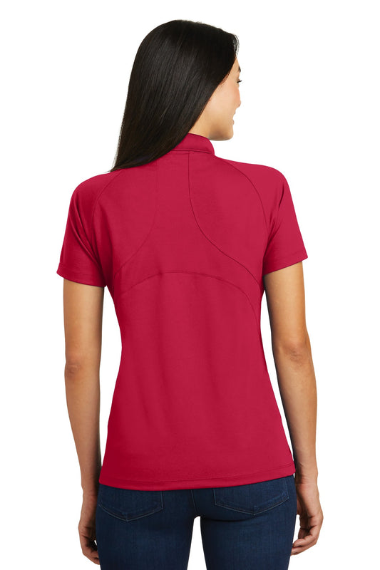 Sport-Tek Women's Dri-Mesh Pro Polo. L474 Engine Red