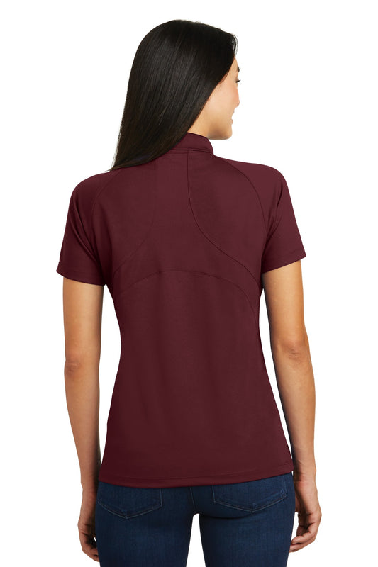 Sport-Tek Women's Dri-Mesh Pro Polo. L474 Maroon