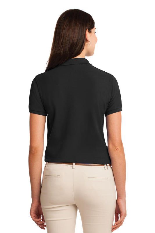Port Authority Women's Silk Touch Polo. L500 Black