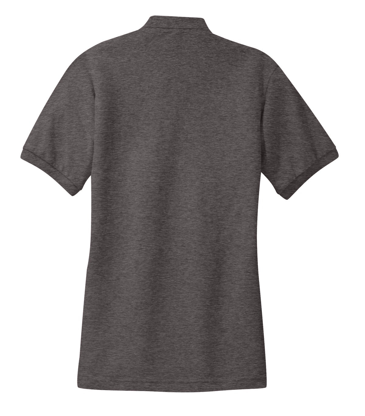 Port Authority Women's Silk Touch Polo. L500 Charcoal Heather Grey