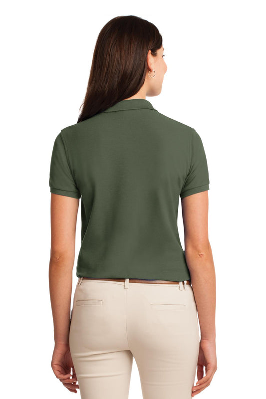 Port Authority Women's Silk Touch Polo. L500 Clover Green