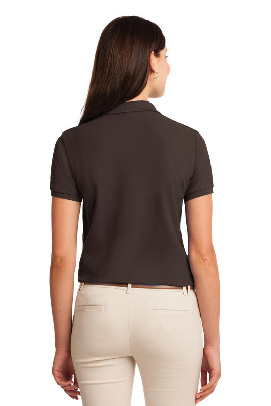 Port Authority Women's Silk Touch Polo. L500 Coffee Bean
