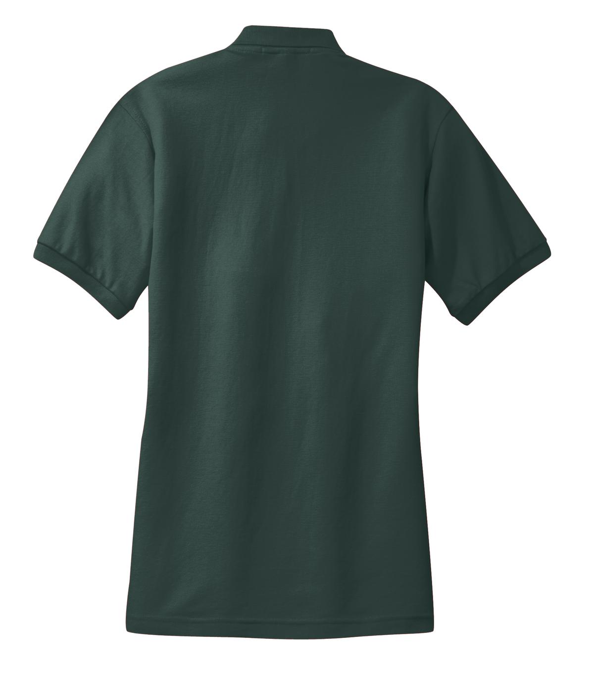 Port Authority Women's Silk Touch Polo. L500 Dark Green