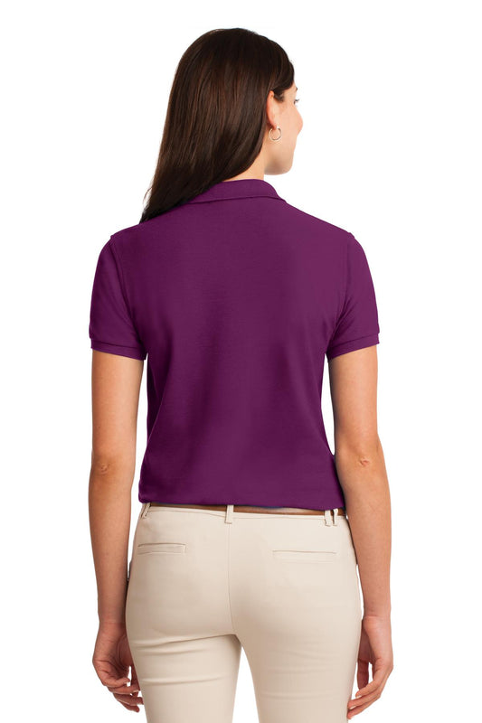 Port Authority Women's Silk Touch Polo. L500 Deep Berry