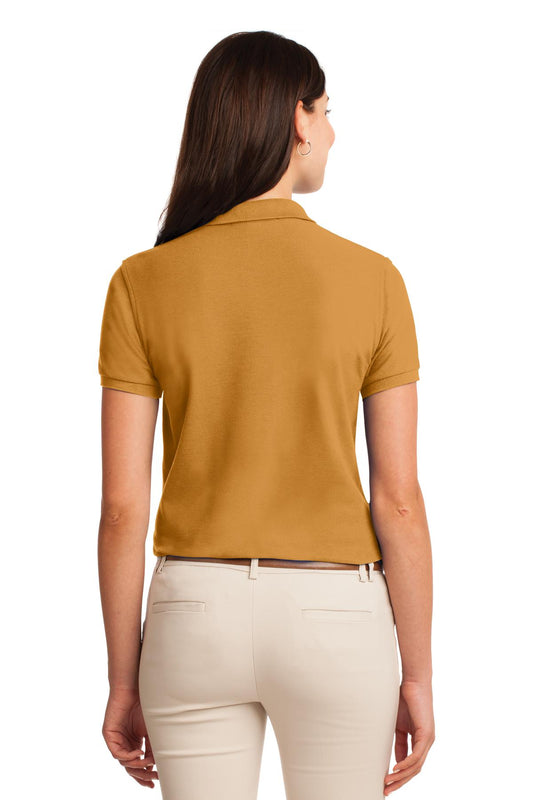 Port Authority Women's Silk Touch Polo. L500 Gold