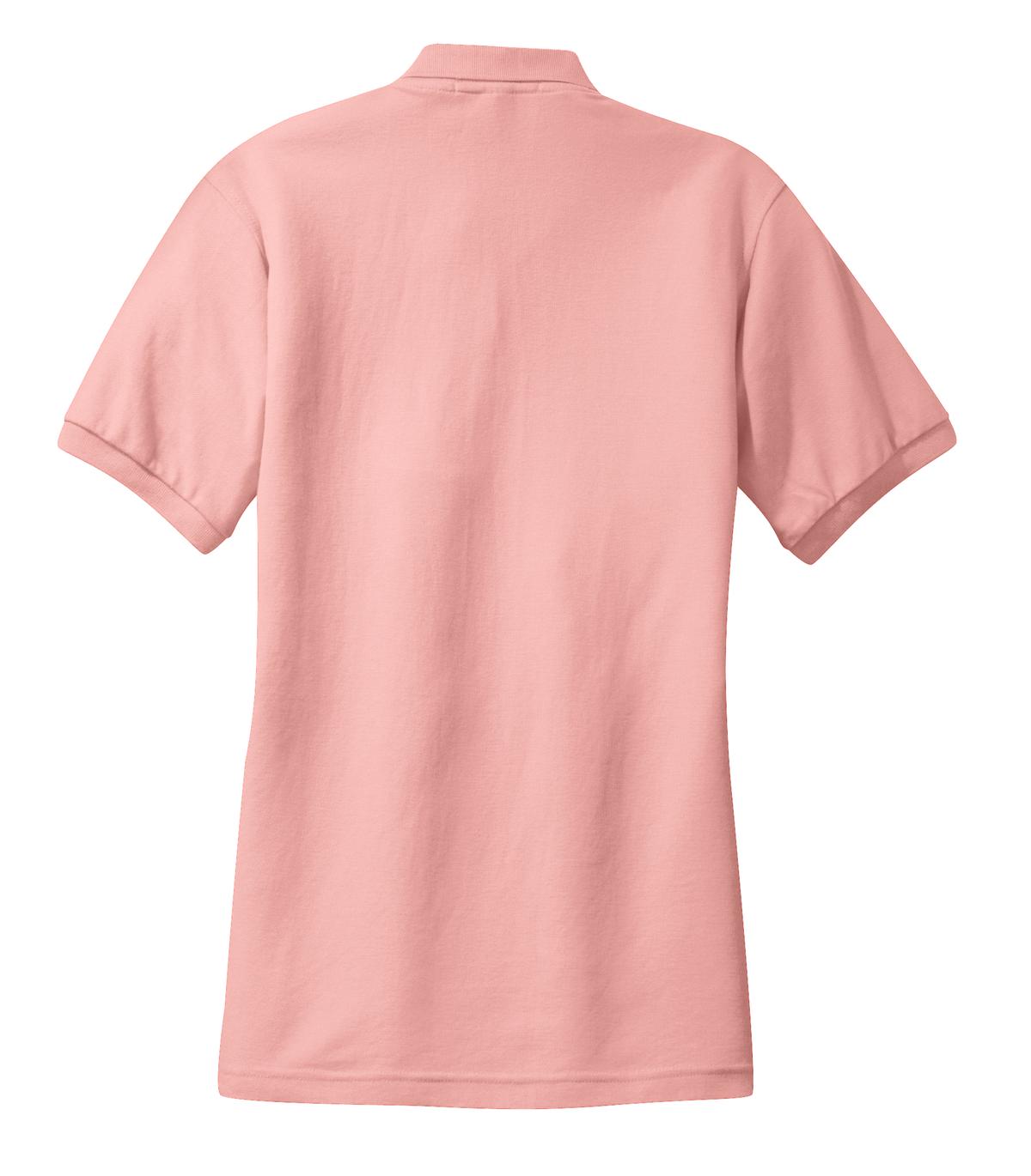 Port Authority Women's Silk Touch Polo. L500 Light Pink