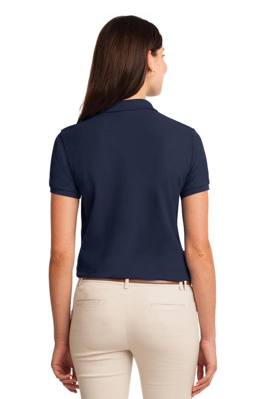Port Authority Women's Silk Touch Polo. L500 Navy