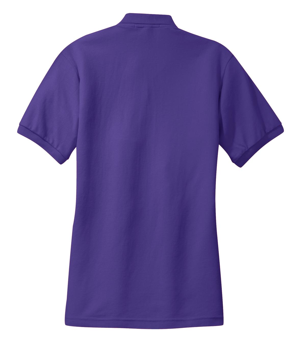 Port Authority Women's Silk Touch Polo. L500 Purple
