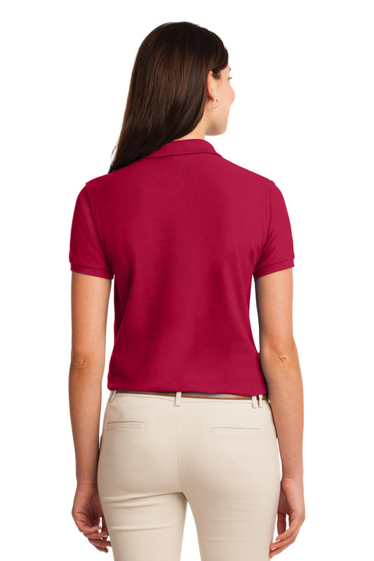 Port Authority Women's Silk Touch Polo. L500 Red