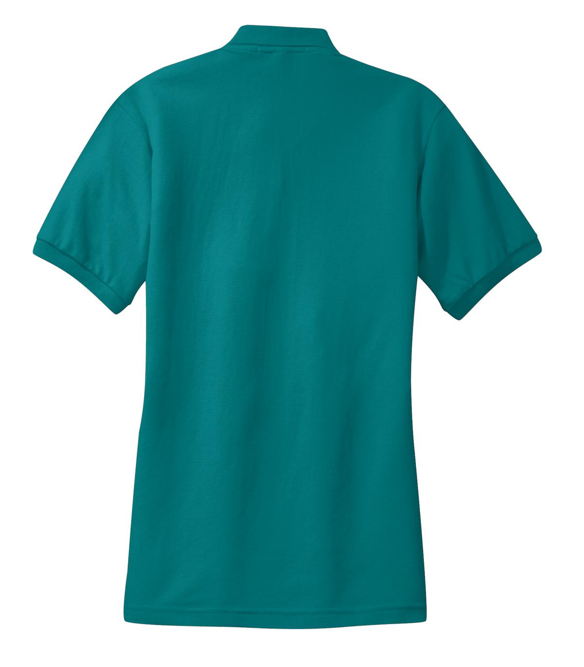 Port Authority Women's Silk Touch Polo. L500 Teal Green