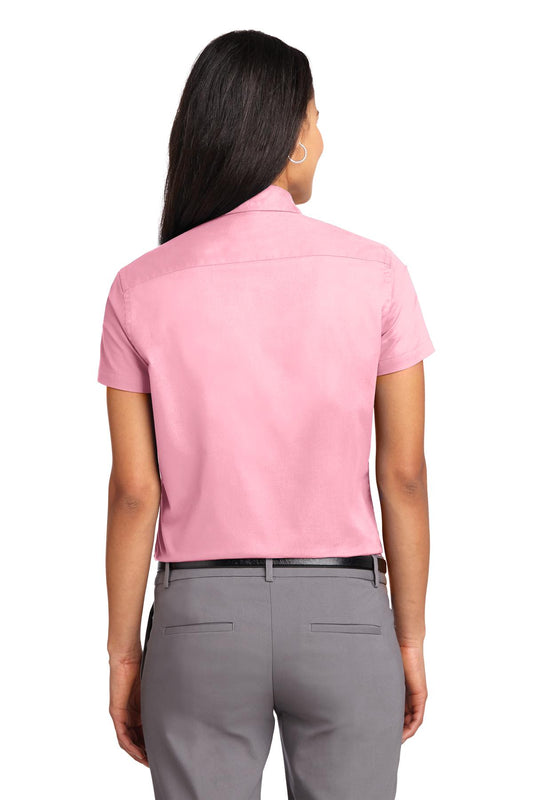 Port Authority Women's Short Sleeve Easy Care Shirt. L508 Light Pink