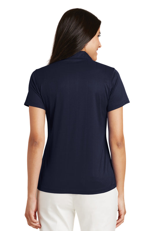 Port Authority Women's Performance Fine Jacquard Polo. L528 True Navy