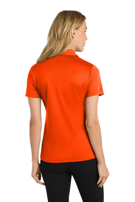 Port Authority Women's Silk Touch Performance Polo. L540 Neon Orange