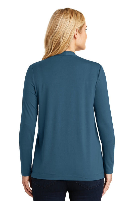 Port Authority Women's Concept Open Cardigan. L5430 Dusty Blue