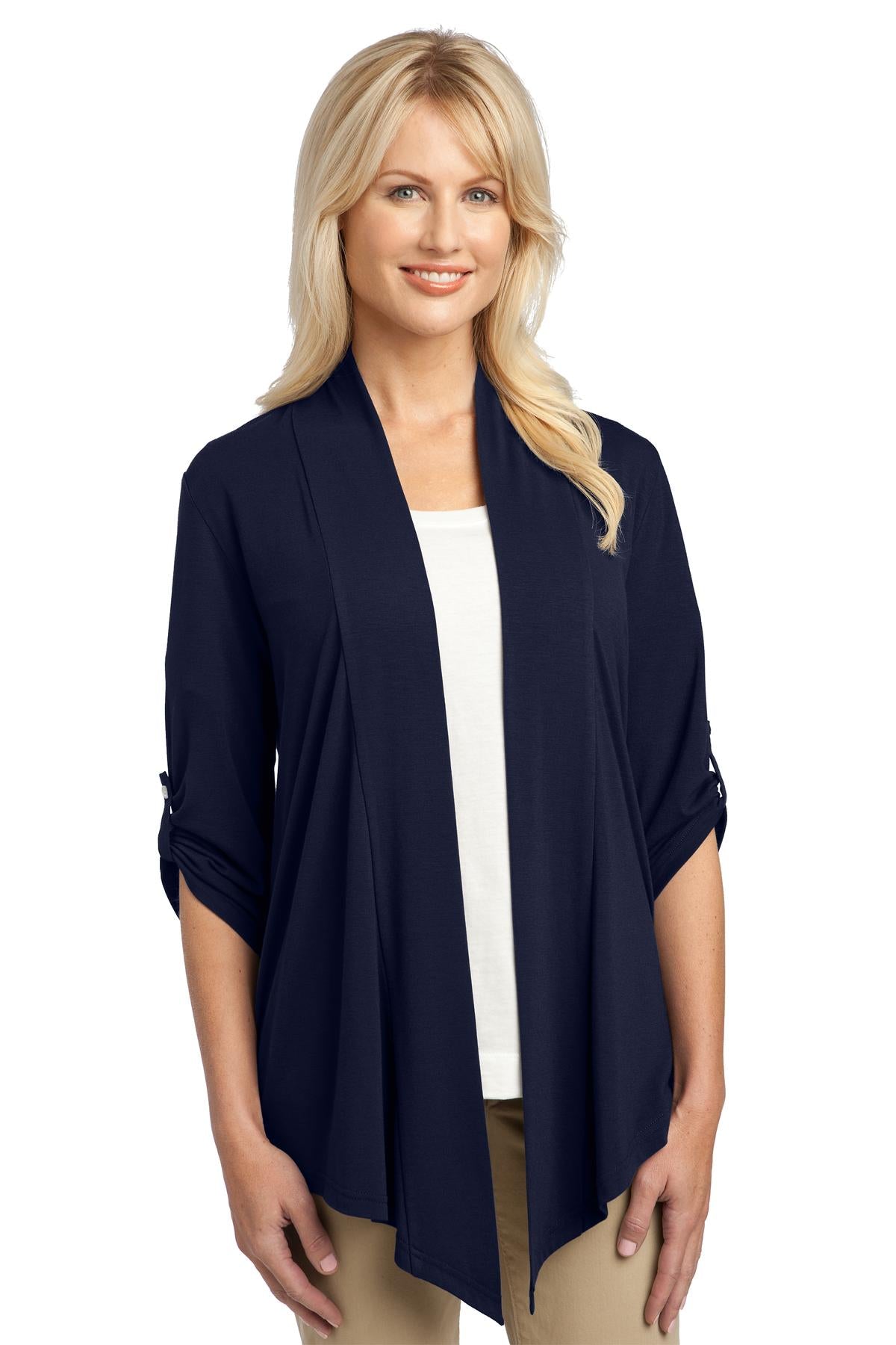 Port Authority Women's Concept Shrug L543 Dress Blue Navy